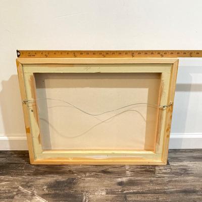 LOT 76: Joe DiMaggio (New York Yankees) Black and White Framed Wall Hanging