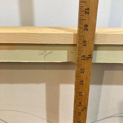 LOT 76: Joe DiMaggio (New York Yankees) Black and White Framed Wall Hanging