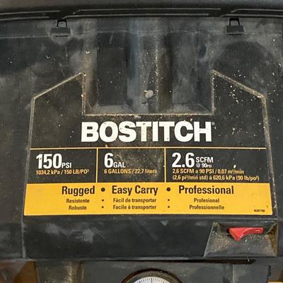 LOT 79: Bostitch 150 PSI 6 Gallon Portable Air Compressor BTFP02012