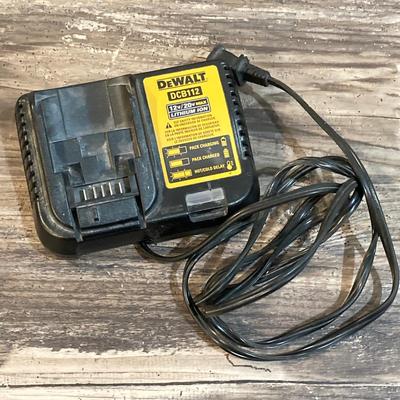 LOT 80: Cordless DeWalt Tool Collection with Storage Bag - Drill / Driver DCD771, Battery, Charger DCB112 and Drywall Screwgun DCF620