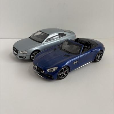 LOT 84: Norev Die Cast Metal Cars: Mercedes-AMG GT & Audi A5 Coupe, Scale 1/18