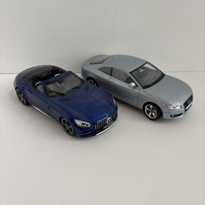 LOT 84: Norev Die Cast Metal Cars: Mercedes-AMG GT & Audi A5 Coupe, Scale 1/18