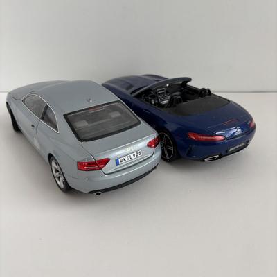 LOT 84: Norev Die Cast Metal Cars: Mercedes-AMG GT & Audi A5 Coupe, Scale 1/18