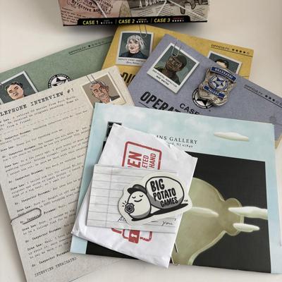 LOT 87: Murder Mystery Games, True Crime Stories Game & Unopened Cold Case Cracked Game