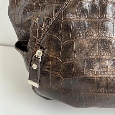 LOT 93: Ladies Purse Collection: Steve Madden Quilted Hobo, Faux Croc Embossed Leather Hobo & Faux Black Leather w/Gold Tone Hardware