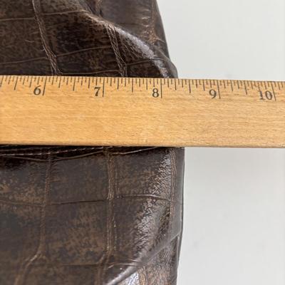 LOT 93: Ladies Purse Collection: Steve Madden Quilted Hobo, Faux Croc Embossed Leather Hobo & Faux Black Leather w/Gold Tone Hardware