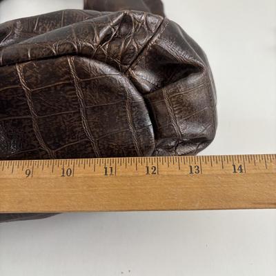 LOT 93: Ladies Purse Collection: Steve Madden Quilted Hobo, Faux Croc Embossed Leather Hobo & Faux Black Leather w/Gold Tone Hardware