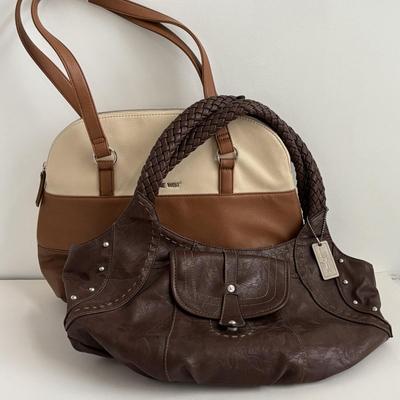 LOT 94: Levi's Hobo Bucket Purse & Nine West Two-Tone Tote Purse