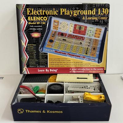 LOT 95: Elenco Electronics Playground 130 & Learning Center along with Thames & Kosmos Physics Workshop