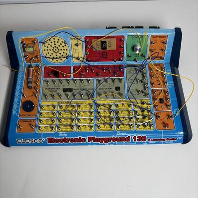 LOT 95: Elenco Electronics Playground 130 & Learning Center along with Thames & Kosmos Physics Workshop