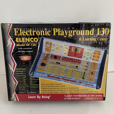 LOT 95: Elenco Electronics Playground 130 & Learning Center along with Thames & Kosmos Physics Workshop
