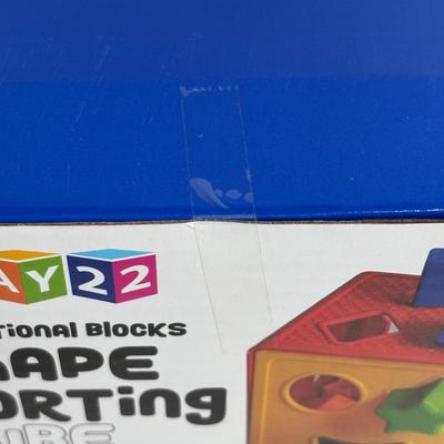 LOT 96: NIP Gleeporte Wooden Peg Puzzle & Play 22 Sorting Cube, Meffert's Gear Ball 3D Mechanical Puzzle, Cheerios Bilingual...
