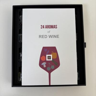 LOT 97: Stainless Steel Stemless Wine Tumblers & Pier One Wine Goblets, Oenophilia Wine Tags, Taster Place 24 Aromas of Red Wine Kit...