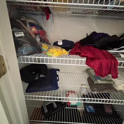 LOT 98: Closet Cleanout: Halloween Costumes & Accessories, Jimmy Fallon Hashtag Costume, NIP, Faux Poinsettas