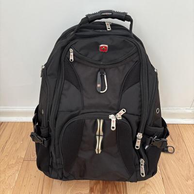 LOT 99: Black Swiss Gear Scan Smart Laptop Backpack