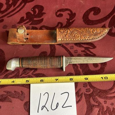 Marked Hunting Knife