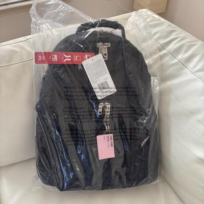 LOT 101: NIP Black Swiss Gear Scan Smart Laptop Backpack