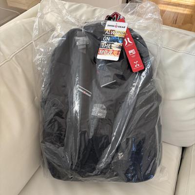 LOT 101: NIP Black Swiss Gear Scan Smart Laptop Backpack