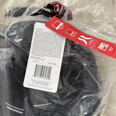 LOT 101: NIP Black Swiss Gear Scan Smart Laptop Backpack