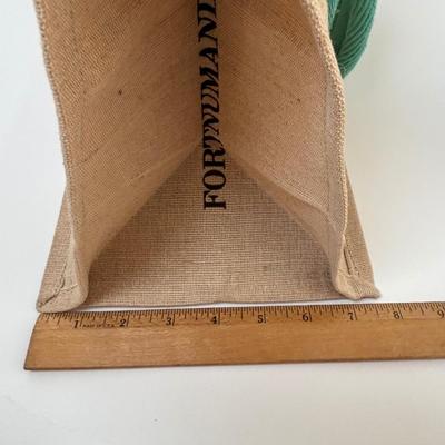 LOT 105: Vintage Silver-Plated Tea/Coffee Pots, Whimsical Glass along with a Fortnum & Mason 100% Plastic Free Jute/Cotton Bag