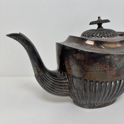 LOT 105: Vintage Silver-Plated Tea/Coffee Pots, Whimsical Glass along with a Fortnum & Mason 100% Plastic Free Jute/Cotton Bag