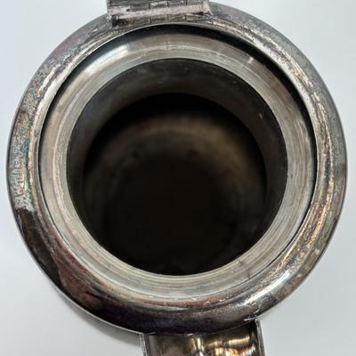 LOT 105: Vintage Silver-Plated Tea/Coffee Pots, Whimsical Glass along with a Fortnum & Mason 100% Plastic Free Jute/Cotton Bag