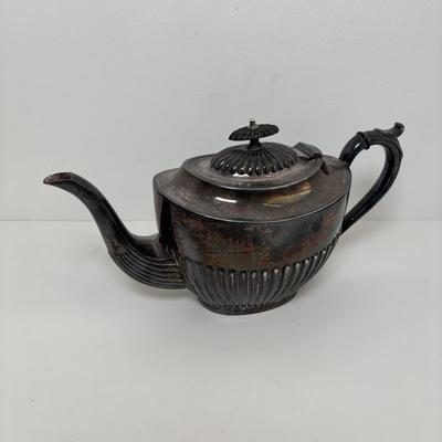 LOT 105: Vintage Silver-Plated Tea/Coffee Pots, Whimsical Glass along with a Fortnum & Mason 100% Plastic Free Jute/Cotton Bag