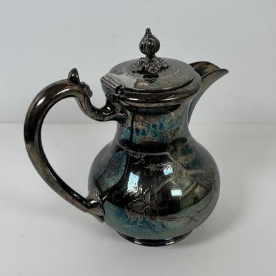 LOT 105: Vintage Silver-Plated Tea/Coffee Pots, Whimsical Glass along with a Fortnum & Mason 100% Plastic Free Jute/Cotton Bag