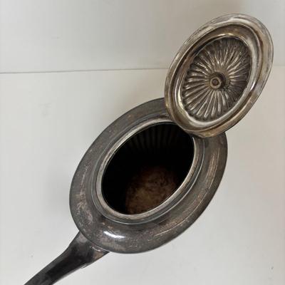 LOT 105: Vintage Silver-Plated Tea/Coffee Pots, Whimsical Glass along with a Fortnum & Mason 100% Plastic Free Jute/Cotton Bag