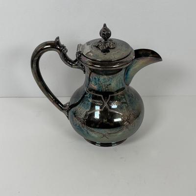 LOT 105: Vintage Silver-Plated Tea/Coffee Pots, Whimsical Glass along with a Fortnum & Mason 100% Plastic Free Jute/Cotton Bag