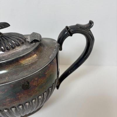 LOT 105: Vintage Silver-Plated Tea/Coffee Pots, Whimsical Glass along with a Fortnum & Mason 100% Plastic Free Jute/Cotton Bag