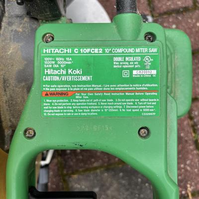 LOT 107: Hitachi 10" Compound Miter Saw