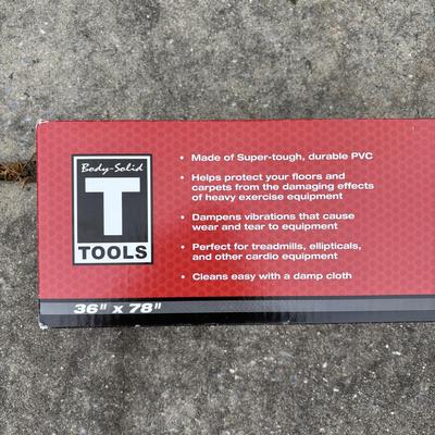 LOT 108: NIP Body Solid Tools Treadmill Mat