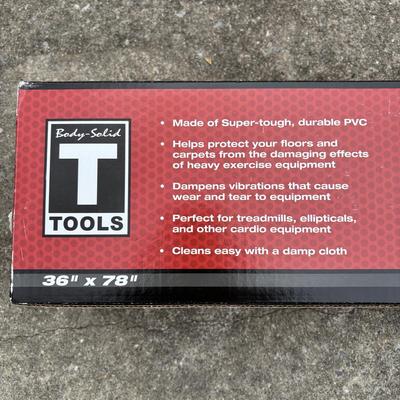 LOT 108: NIP Body Solid Tools Treadmill Mat