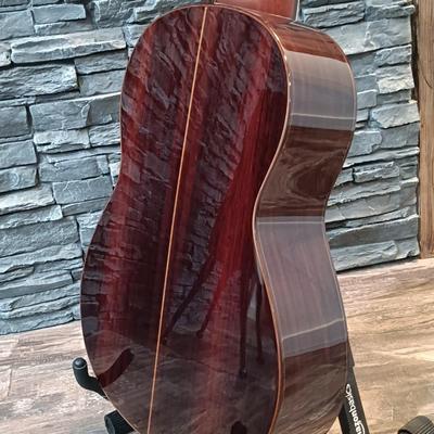 LOT 109: Yamaha CG182C Cedar Top Classical Acoustic Guitar with Stagg Guitar Case & Capo