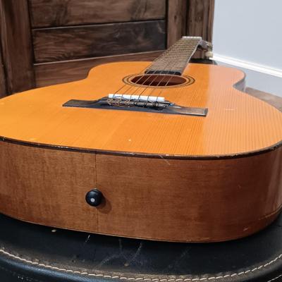 LOT 110: Vintage Tatra Handmade Acoustic Guitar 488 with Case