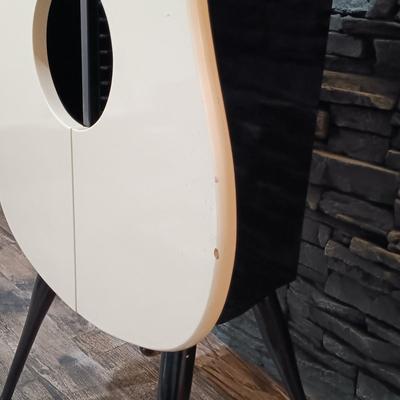 LOT 115: Vintage Guitar-Shaped CD Stand