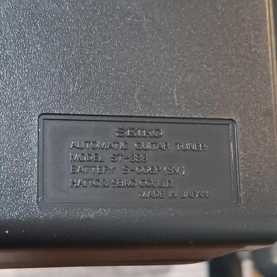 LOT 121: Purple Panda Lavalier Mic, Seiko Automatic Guitar Tuner, Audio-Technic BPHS1 Broadcast Stereo Headset & More