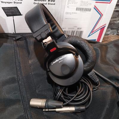 LOT 121: Purple Panda Lavalier Mic, Seiko Automatic Guitar Tuner, Audio-Technic BPHS1 Broadcast Stereo Headset & More