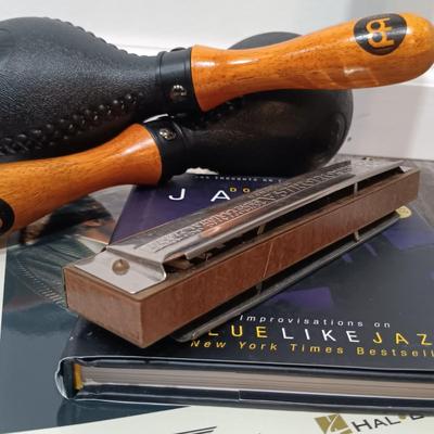 LOT 126: M. Hohner 64 Chromonica, Meinl Concert Maracas, Vic Firth Drumsticks & More