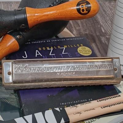 LOT 126: M. Hohner 64 Chromonica, Meinl Concert Maracas, Vic Firth Drumsticks & More