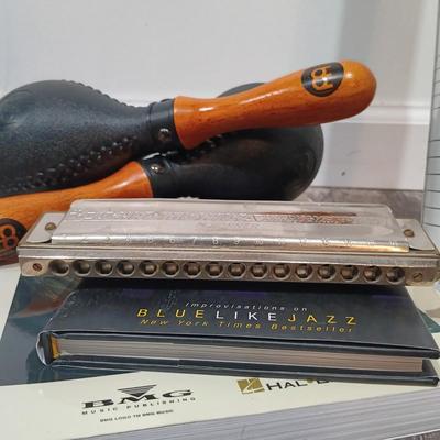 LOT 126: M. Hohner 64 Chromonica, Meinl Concert Maracas, Vic Firth Drumsticks & More