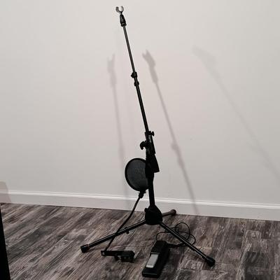 LOT 127: Roland Sustain Pedal, Gator FrameWorks Tripod Microphone Stand & Nady MPF-6 Pop Filter