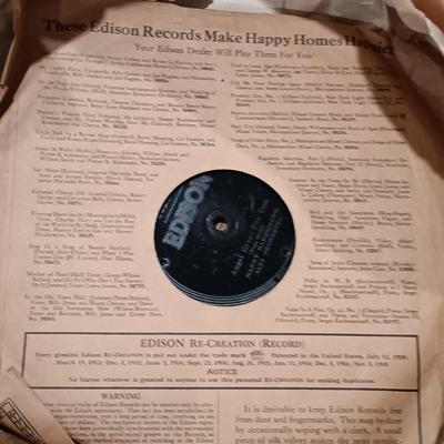LOT 134: Large Collection of Vintage Edison Victrola Records