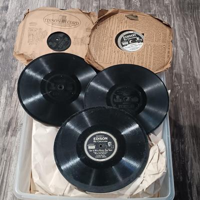 LOT 134: Large Collection of Vintage Edison Victrola Records