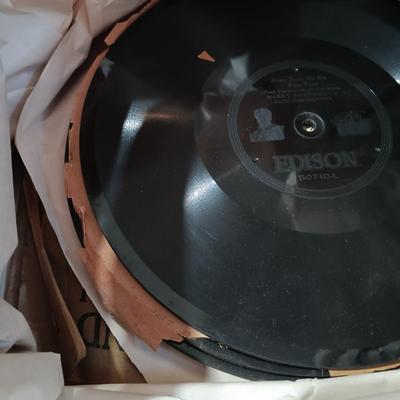 LOT 134: Large Collection of Vintage Edison Victrola Records