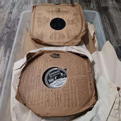LOT 134: Large Collection of Vintage Edison Victrola Records