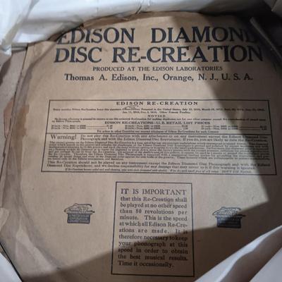 LOT 134: Large Collection of Vintage Edison Victrola Records