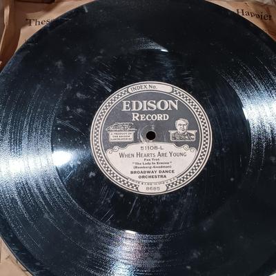 LOT 134: Large Collection of Vintage Edison Victrola Records