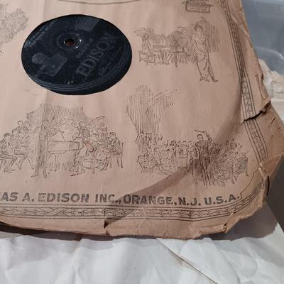 LOT 134: Large Collection of Vintage Edison Victrola Records